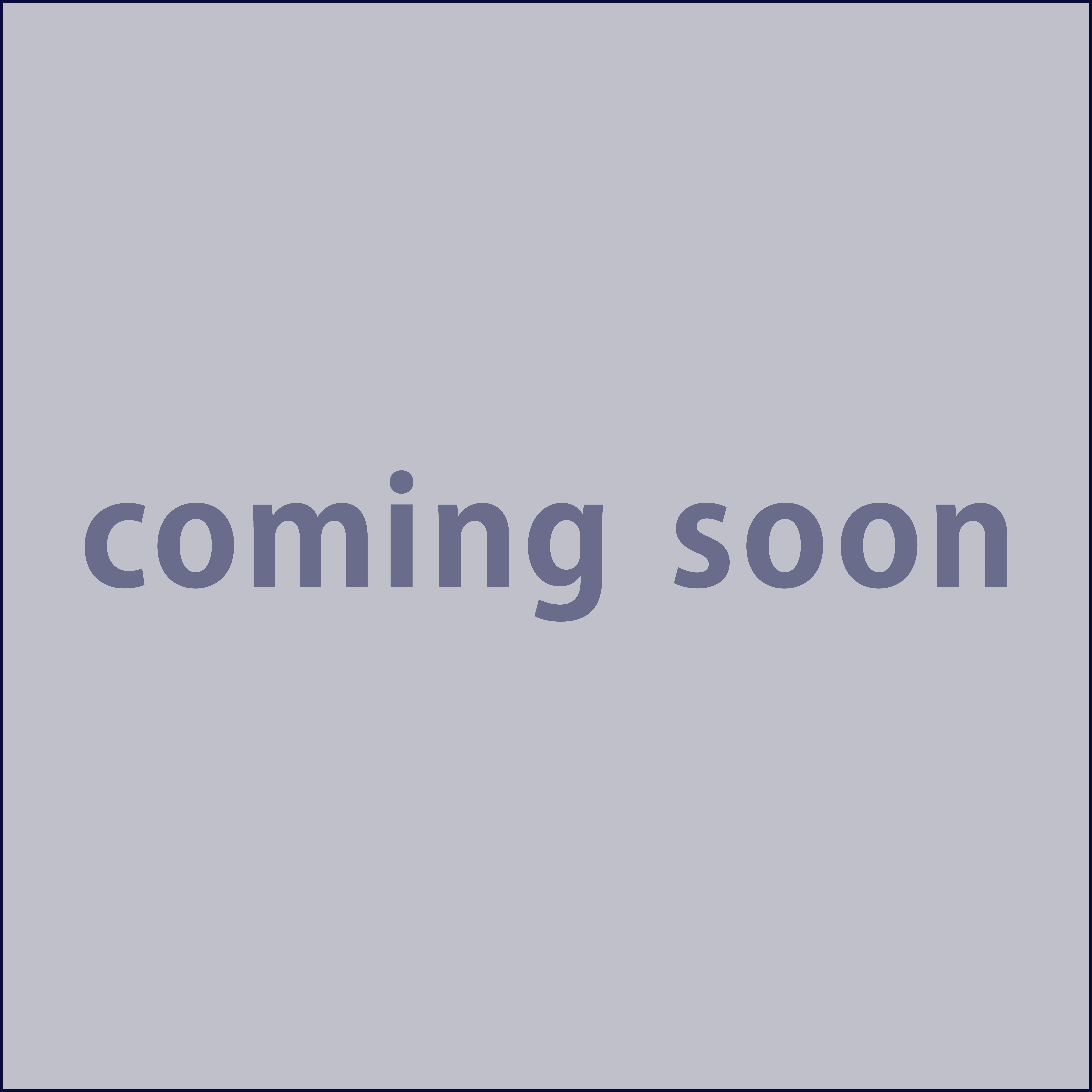COMING SOON